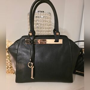 David Johns Black Satchel Bag